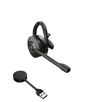 Picture of Jabra Engage 55 Headset Wireless Ear-hook Office/Call center Black, Titanium
