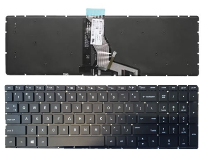 Attēls no Keyboard HP 250 G6, 255 G6, 256 G6, 258 G6, 15-BS with backlight (US)