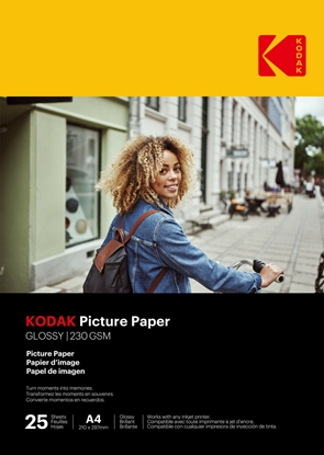 Изображение Kodak Picture Paper 230g 11.8 mil Glossy A4x25 (9891266)