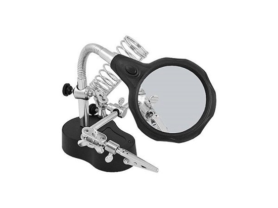 Изображение Lamex LXAST133 Optical kit "third hand" + 2 LED 3xAAA