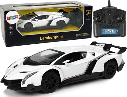 Изображение LeanToys Auto Sportowe R/C 1:24 Lamborghini Veneno Biae 2.4 G wiata