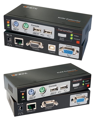 Attēls no Lindy Cat.5 KVM Extender Combo 300with KVM Switches