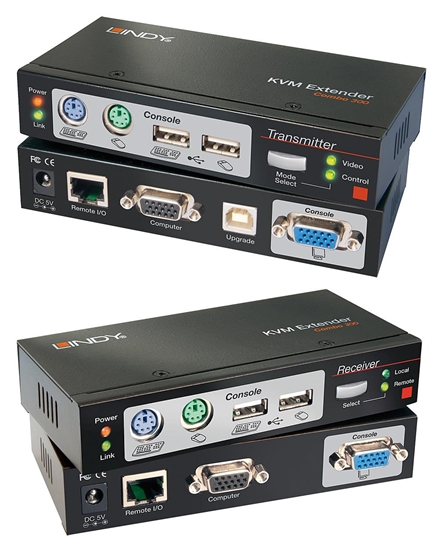 Picture of Lindy Cat.5 KVM Extender Combo 300with KVM Switches