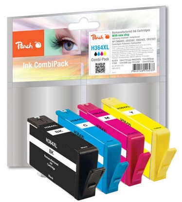 Picture of Peach PI300-370 ink cartridge 4 pc(s) High (XL) Yield Black, Cyan, Magenta, Yellow