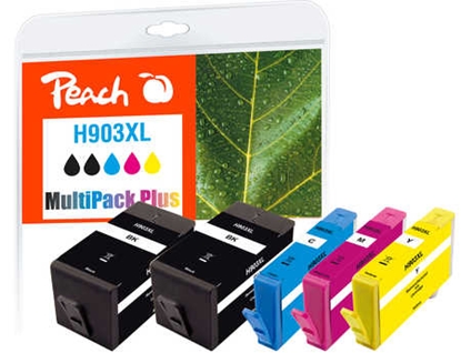 Attēls no Peach PI300-768 ink cartridge 5 pc(s) Compatible High (XL) Yield Black, Cyan, Magenta, Yellow