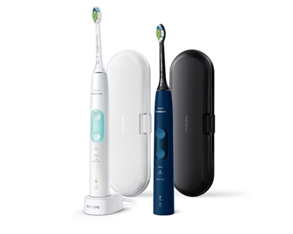 Picture of Philips Sonicare ProtectiveClean 5100 ProtectiveClean 5100 HX6851/34 2-pack sonic electric toothbrushes with accessories