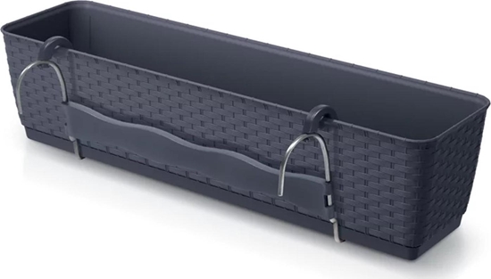Изображение Prosperplast Doniczka z hakami Ratolla Case DRL600PW antracyt