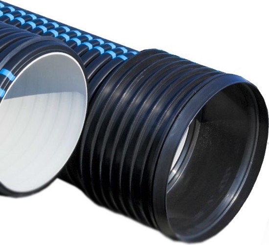 Изображение RAINEO PP caurule Ø 315/278 6m, melna (STARK)