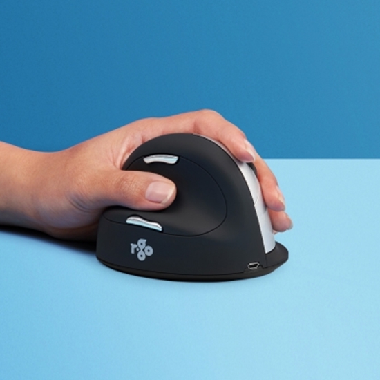 Picture of R-Go Tools HE Mouse R-Go HE ergonomic mouse, large, left, wireless