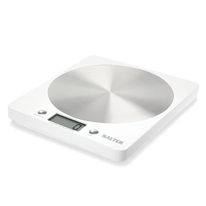 Изображение Salter 1036 WHSSDREU16 Disc Electronic Digital Kitchen Scales - White