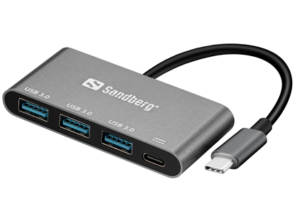 Изображение Sandberg 136-03 USB-C to 3xUSB 3.0 Hub + PD
