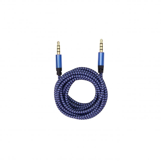 Picture of Sbox 3535-1.5BL AUX Cable 3.5mm To 3.5mm Blueberry Blue