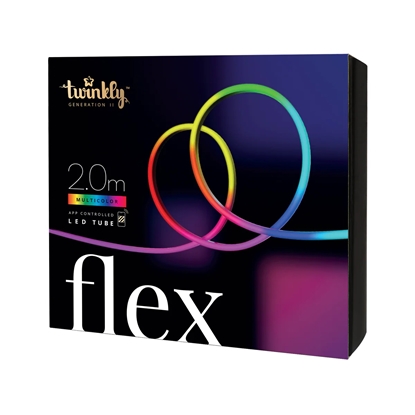Изображение Twinkly Flex 288 LED RGB | Twinkly | Flex Smart LED Tube Starter Kit 300 RGB (Multicolor), 3m, White | RGB – 16M+ colors