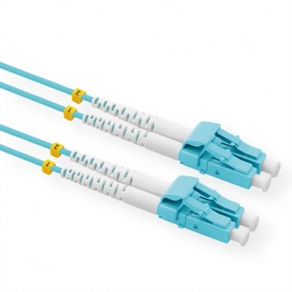Attēls no VALUE FO Jumper Cable 50/125µm OM3, LC/LC, Low-Loss-Connector, turquoise, 3 m