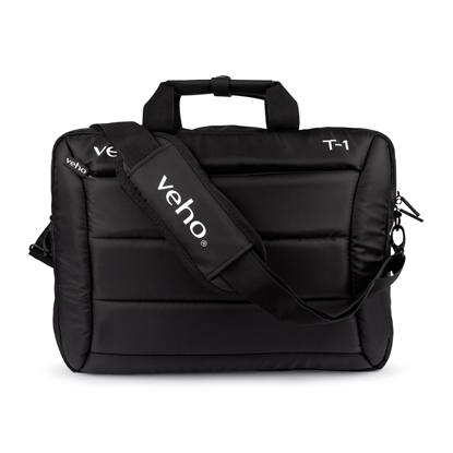 Attēls no Veho T-1 Laptop Bag with Shoulder Strap for 15.6" Notebooks/10.1" Tablets – Black (VNB-003-T1)