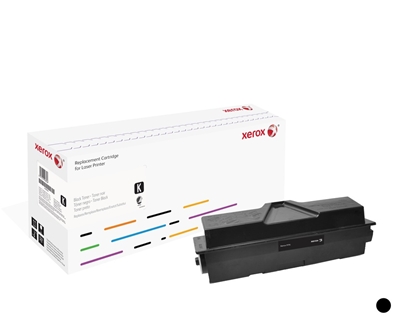 Picture of Xerox Black toner cartridge. Equivalent to Kyocera TK-160. Compatible with Kyocera FS-1120D/1120DN