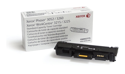 Изображение Xerox Genuine Phaser 3260 / WorkCentre 3225 Black Standard Capacity Toner Cartridge (1500 pages) - 106R02775