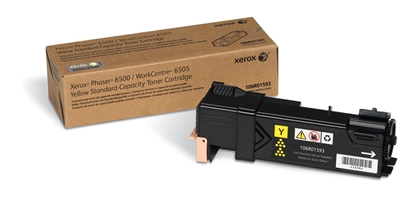 Picture of Xerox Genuine Phaser 6500 / WorkCentre 6505 Yellow Standard Capacity Toner Cartridge - 106R01593
