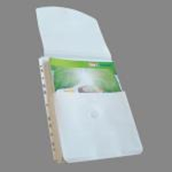 Изображение *Kabatas A4 ar atloku,  ietilpība līdz 200 lap.,  10gab. balta