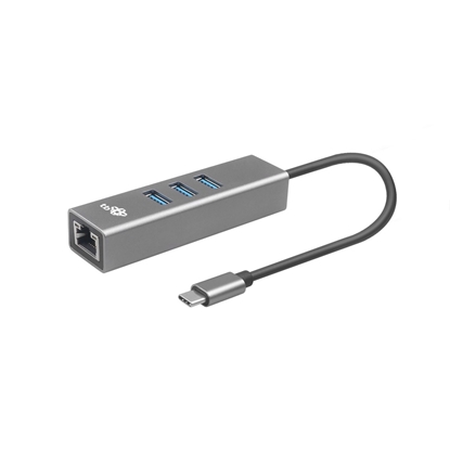 Picture of Adapter USB C - RJ45 + 3xUSB A - 1000 Mb/s 