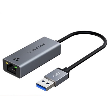 Attēls no Adapter USB3.0 A-RJ45, 1000Mbps, 0.15m