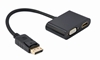 Picture of Adapteris Gembird DisplayPort Male - HDMI Female + VGA Female Black