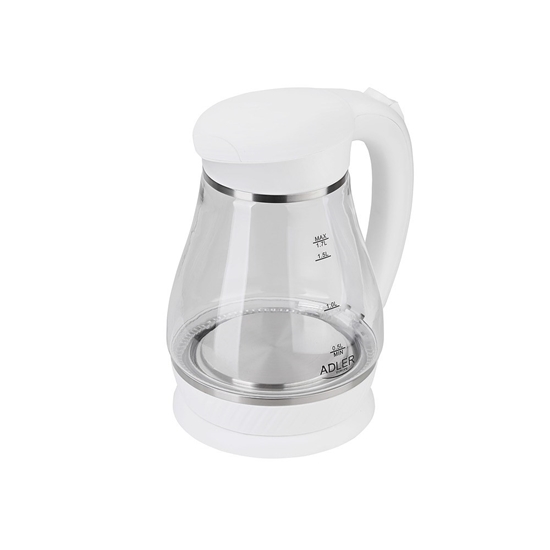 Picture of Adler AD 1274 B electric kettle 1.7 L White,Transparent 2200 W