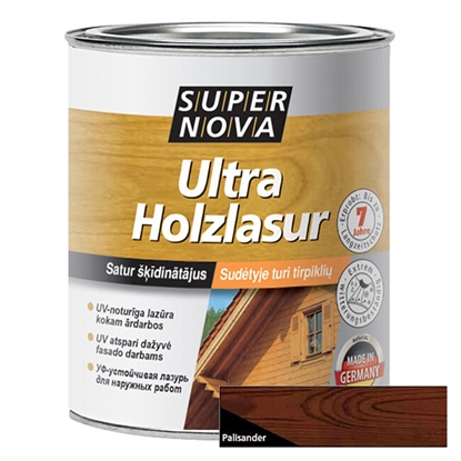 Изображение Aizsarglīdzeklis kokam Ultra Holzlasur palisandrs, 0.375L