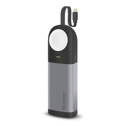 Picture of ALOGIC 6700 mAh Power Bank for Apple Watch & iPhone with Integrated Lightning Cable - Space Grey