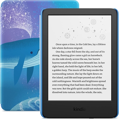 Attēls no Amazon Kindle Kids 11th Gen 16GB WiFi, space whale