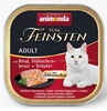 Изображение ANIMONDA Vom Feinsten Adult Beef, chicken breast and herbs - wet cat food - 100g