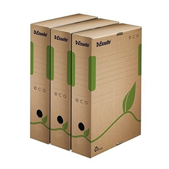 Picture of Archive box Esselte Eco, 80x327x233mm, brown