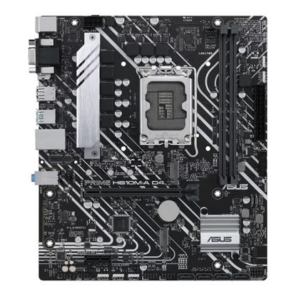 Attēls no ASUS PRIME H610M-A D4-CSM Intel H610 LGA 1700 micro ATX