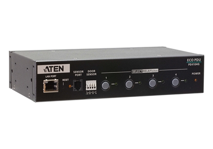 Attēls no ATEN PE4104G power distribution unit (PDU) 4 AC outlet(s) 1U Black