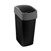 Picture of Atkritumu tvertne Curver Flip Bin 45l melns, sudraba
