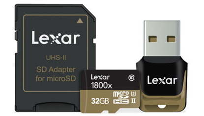 Picture of Atm.kort. LEXAR PROFESSIONAL 1800X 32GB SDHC/SDXC UHS-II
