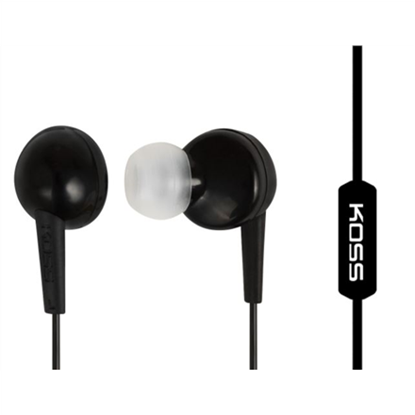 Attēls no Ausinės Koss  KEB6iK  Headphones  Wired  In-ear  Microphone  Black
