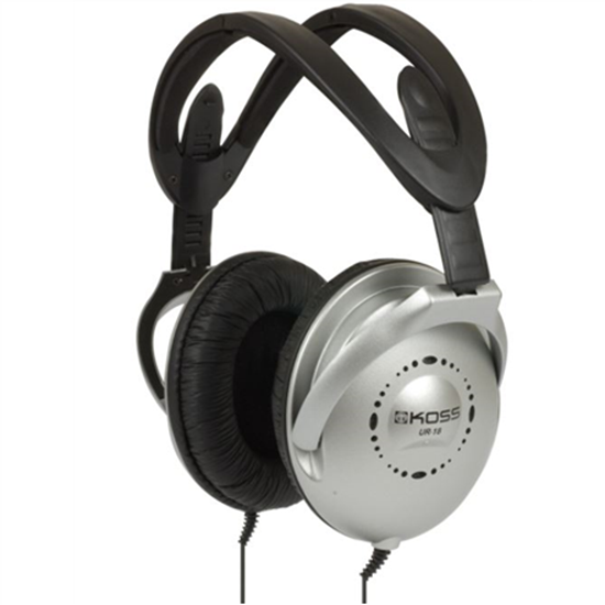 Picture of Ausinės Koss Headphones UR18 Wired, On-Ear, 3.5 mm, Noice canceling, Silver