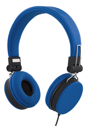 Attēls no Ausinės STREETZ HL-W201, ant ausų, sulenkiamos, su mikrofonu, mėlynos