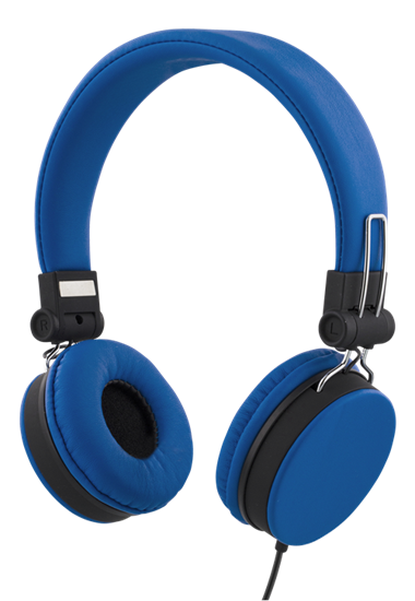 Picture of Ausinės STREETZ HL-W201, ant ausų, sulenkiamos, su mikrofonu, mėlynos