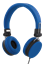 Picture of Ausinės STREETZ HL-W201, ant ausų, sulenkiamos, su mikrofonu, mėlynos