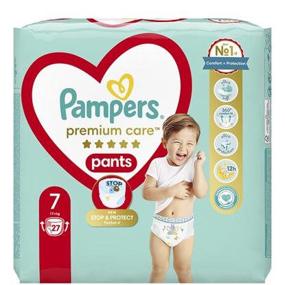Изображение Autiņbiksītes Pampers Premium Care S7, 27gab., VP