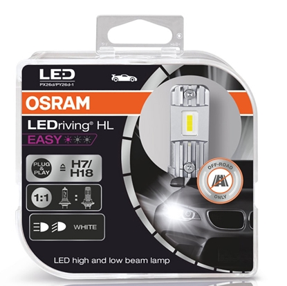 Attēls no Autospuldzes Osram LEDriving HL EASY H7/H18