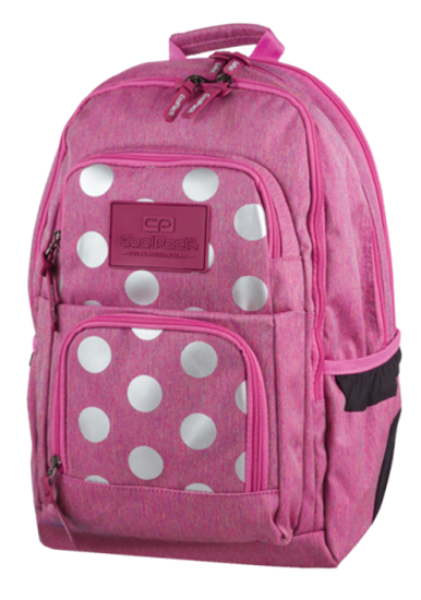 Picture of Backpack Coolpack Unit Silver Dots Pink