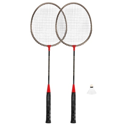 Attēls no Badmintona komplekts: 2 rackets + shuttlecock + cover Spokey BADMNSET1