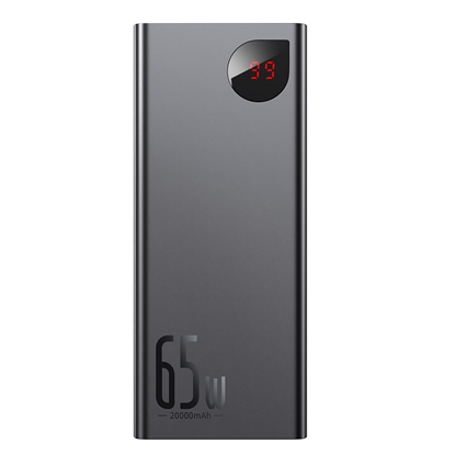 Изображение Baseus Adaman Metal Powerbank 20000mAh / PD QC 3.0 / 65W / 2xUSB + USB-C + micro USB