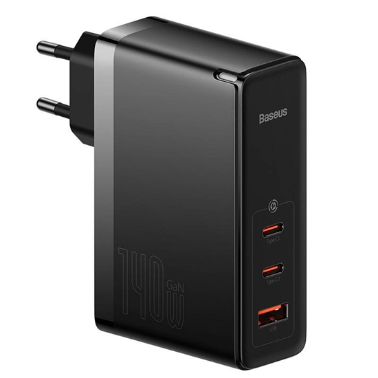Picture of MOBILE CHARGER WALL 140W/1M BLACK CCGP100201 BASEUS