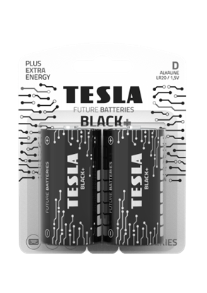 Изображение Batteries Tesla D Black+ LR20 (2 pcs) (14200220)