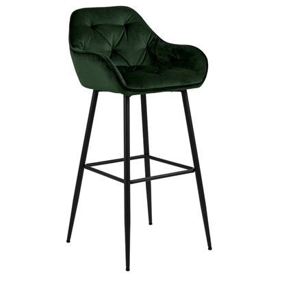 Изображение Bāra krēsls BROOKE 52x53xH104cm zaļš