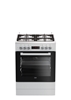 Picture of Beko FSM62330DWT cooker Freestanding cooker Gas White A